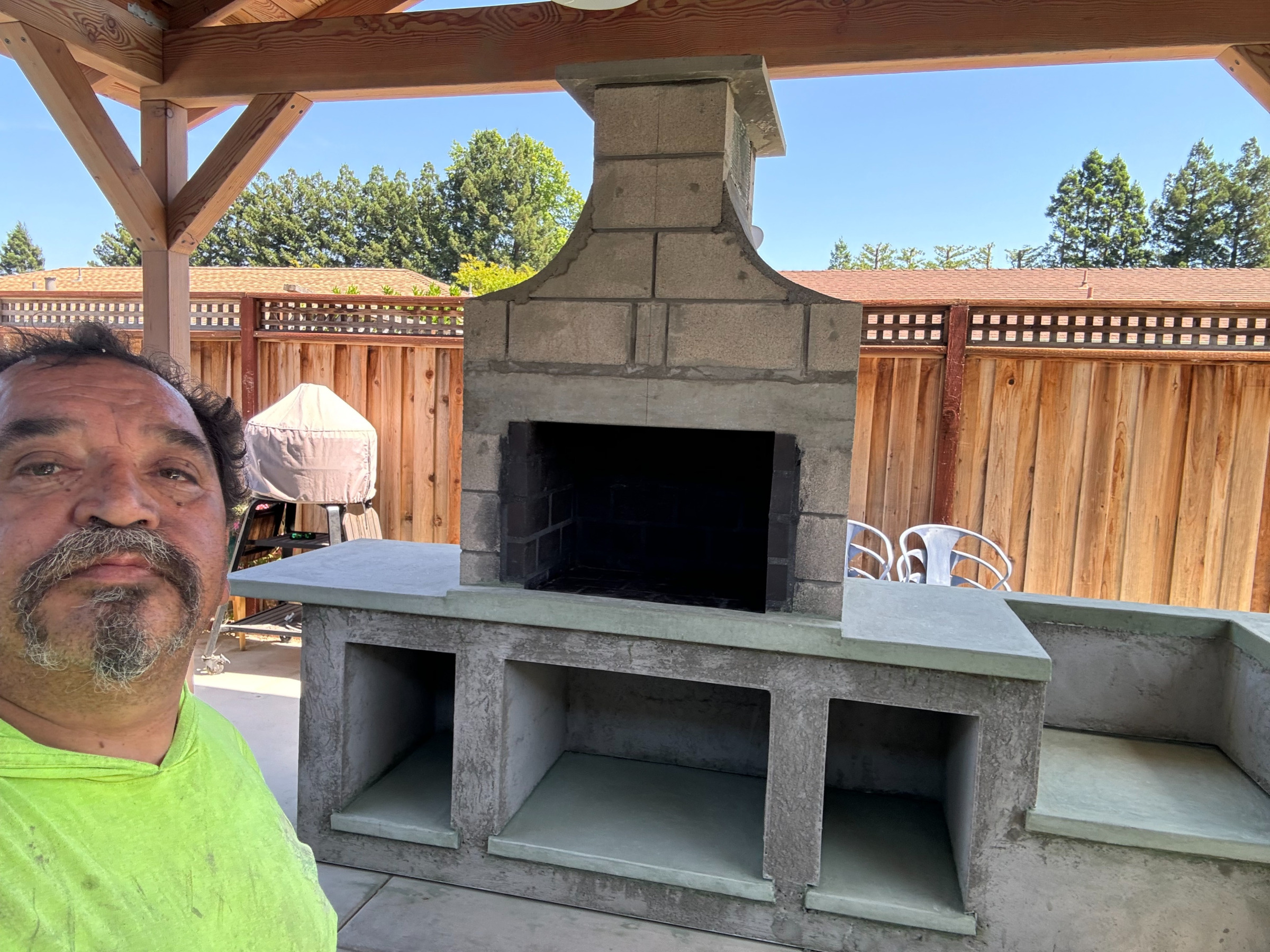 stone veneer facade close-up